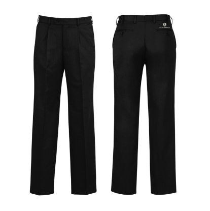 Picture of Men's Black Pleat Front Pant