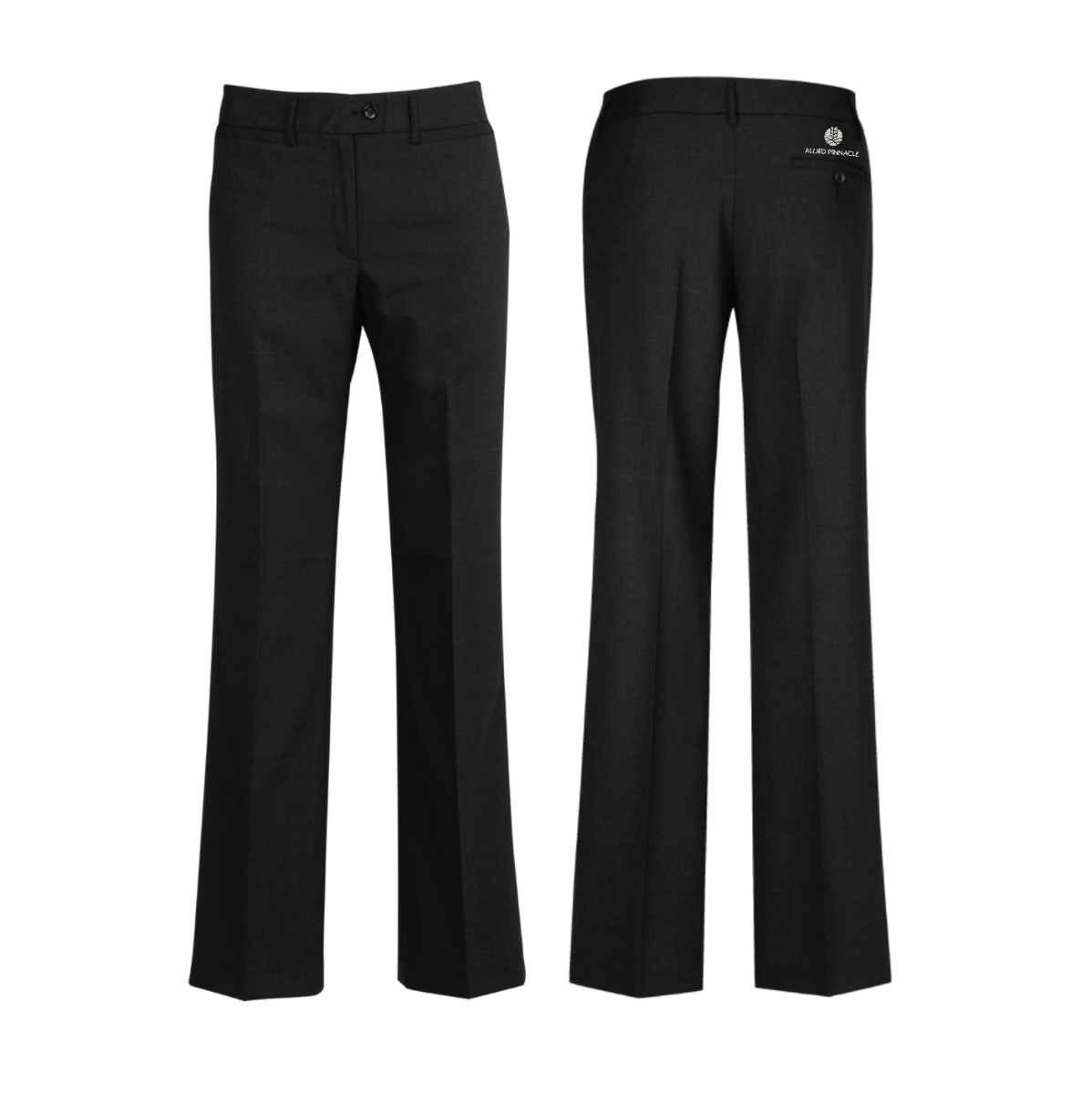 Picture of Ladies Black Relaxed Fit Straight Leg Pant