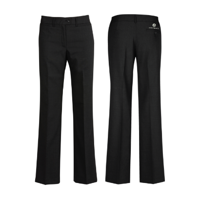 Picture of Ladies Black Relaxed Fit Straight Leg Pant