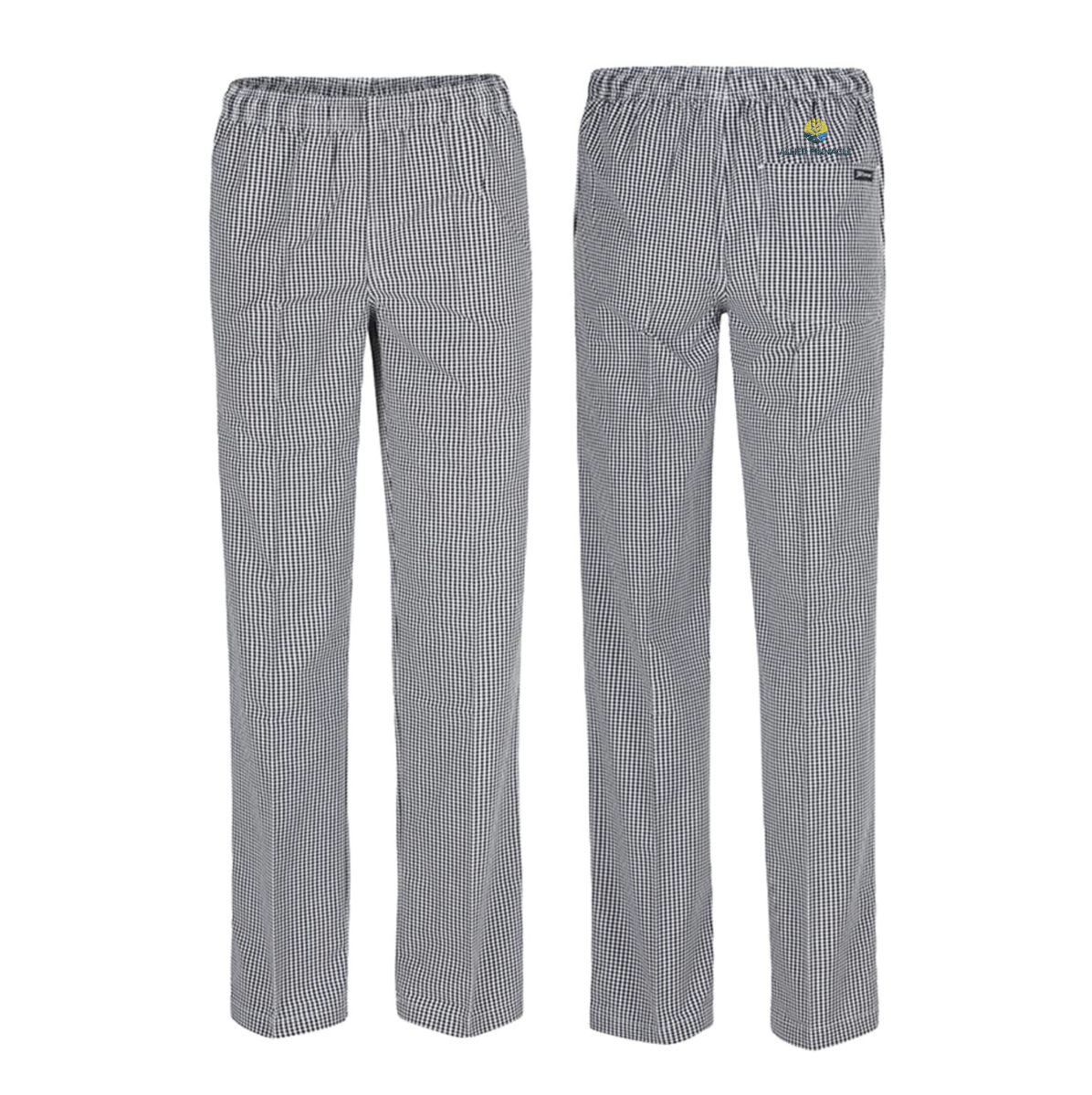 Picture of Check Chef Pants - Black/White