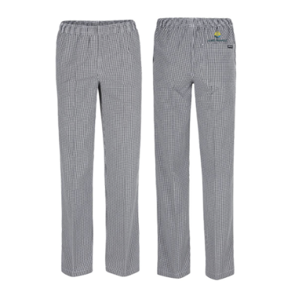 Picture of Check Chef Pants - Black/White