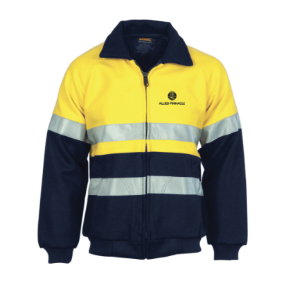 Picture of HiVis Two Tone Bluey Bomber Jacket