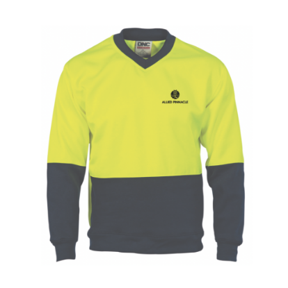 Picture of HiVis Two Tone Fleecy V-Neck Sweat Shirt