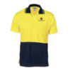 Picture of Hi-Vis Food Industry Short Sleeve Polo - Yellow/Navy